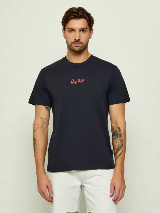 Zdjęcie produktu Replay T-shirt | Regular Fit granatowy