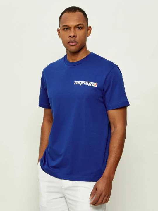 Zdjęcie produktu Replay T-shirt | Regular Fit chabrowy