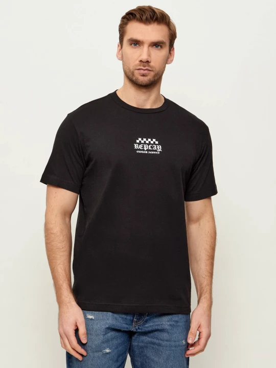 Zdjęcie produktu Replay T-shirt | Regular Fit czarny