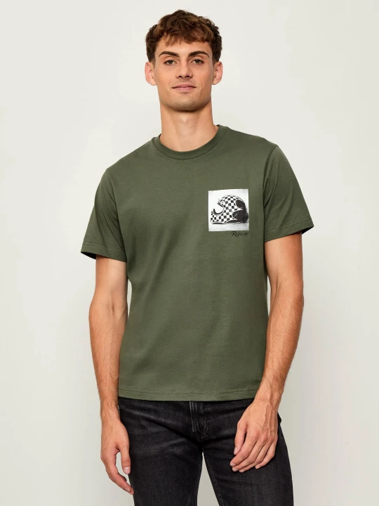 Zdjęcie produktu Replay T-shirt | Regular Fit zielony