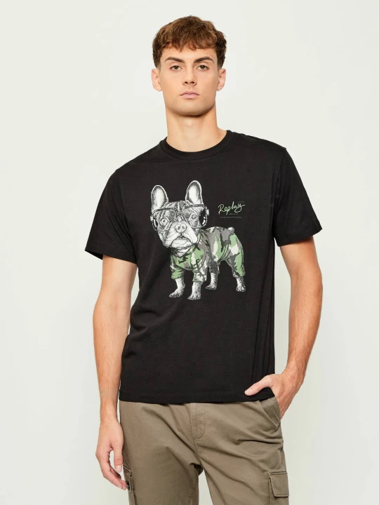 Zdjęcie produktu Replay T-shirt | Regular Fit czarny
