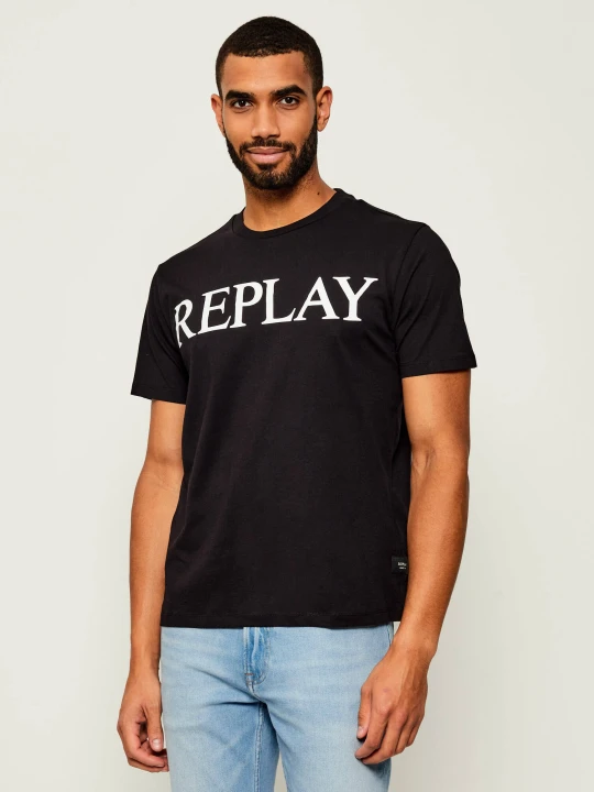 Zdjęcie produktu Replay T-shirt | Regular Fit czarny