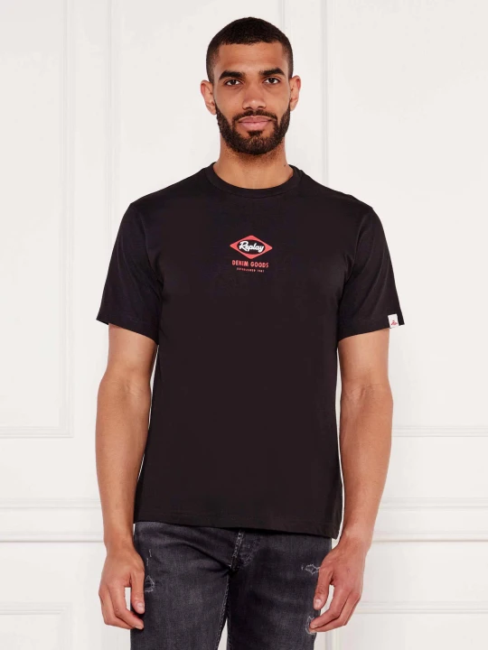 Zdjęcie produktu Replay T-shirt | Regular Fit czarny