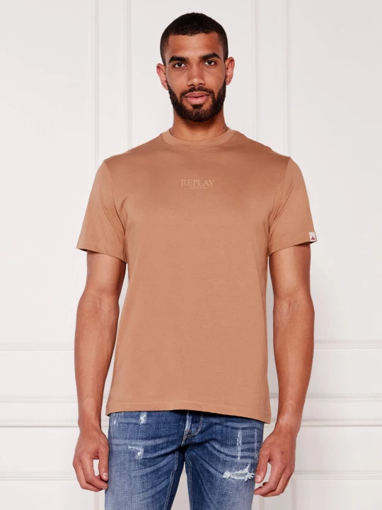 Zdjęcie produktu Replay T-shirt | Regular Fit brązowy
