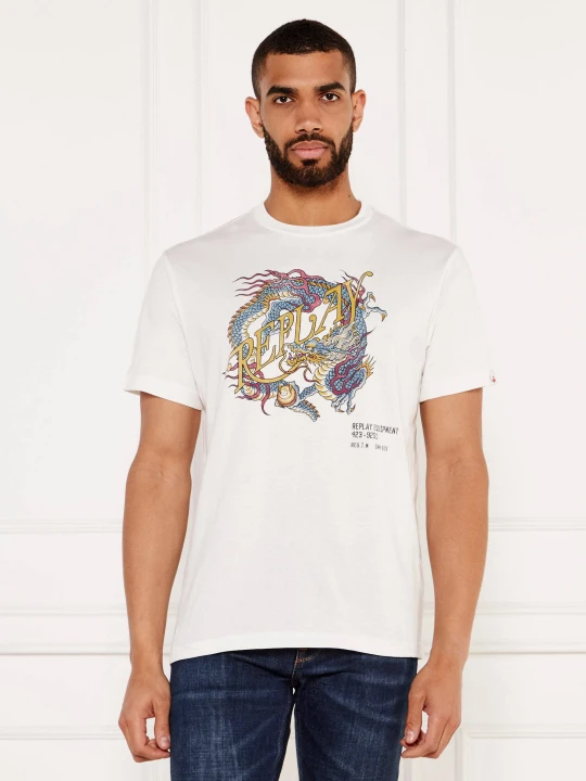 Zdjęcie produktu Replay T-shirt | Regular Fit biały
