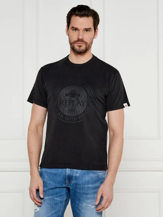 Zdjęcie produktu Replay T-shirt | Regular Fit grafitowy
