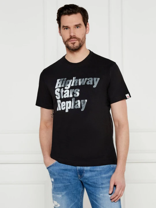 Zdjęcie produktu Replay T-shirt | Regular Fit czarny