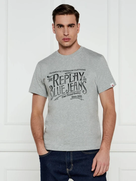 Zdjęcie produktu Replay T-shirt | Regular Fit szary