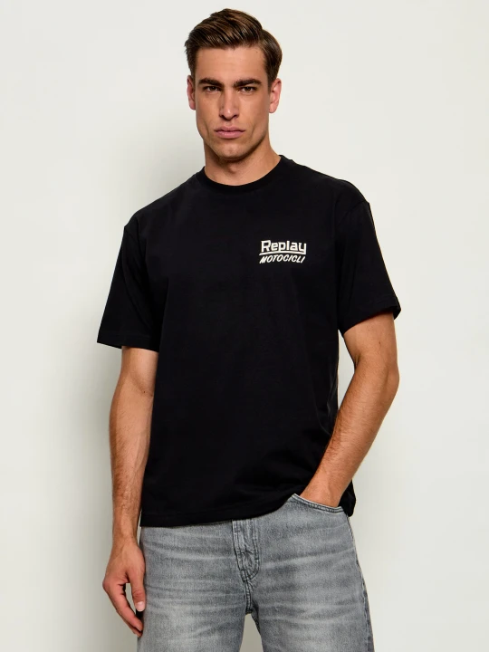 Zdjęcie produktu Replay T-shirt | Regular Fit czarny