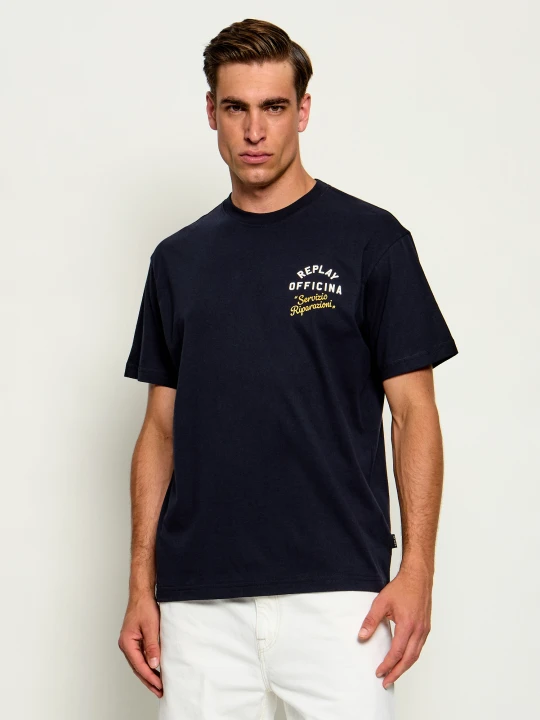 Zdjęcie produktu Replay T-shirt | Regular Fit granatowy