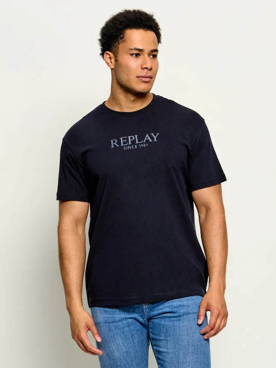 Zdjęcie produktu Replay T-shirt | Regular Fit granatowy
