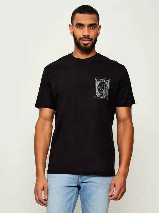Zdjęcie produktu Replay T-shirt | Relaxed fit czarny