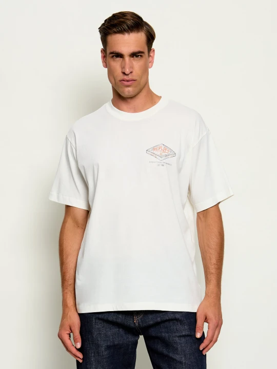 Zdjęcie produktu Replay T-shirt | Relaxed fit ecru