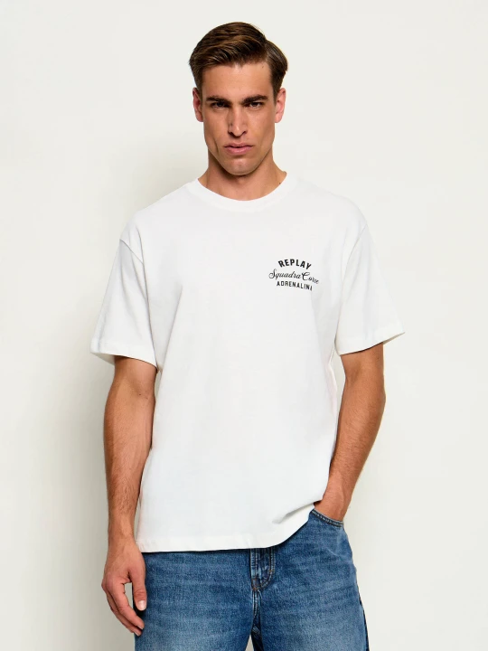 Zdjęcie produktu Replay T-shirt | Relaxed fit ecru