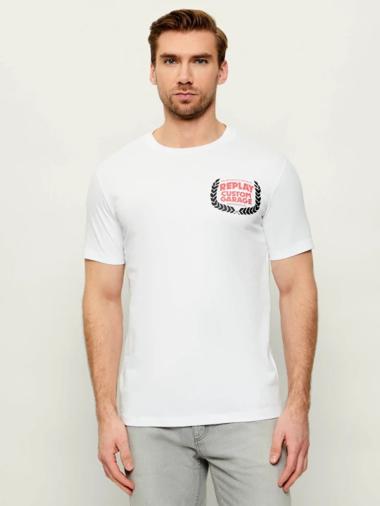 Zdjęcie produktu Replay T-shirt | Slim Fit biały