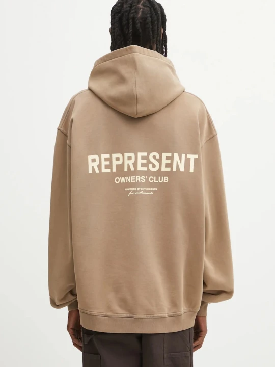 Zdjęcie produktu Represent bluza z kapturem bawełniana męska