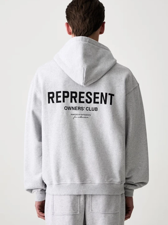Zdjęcie produktu Represent bluza rozpinana z kapturem bawełniana męska