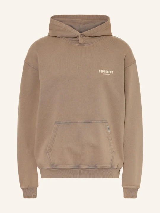 Zdjęcie produktu Represent Bluza Z Kapturem Oversize Represent Owners' Club beige BRĄZOWY