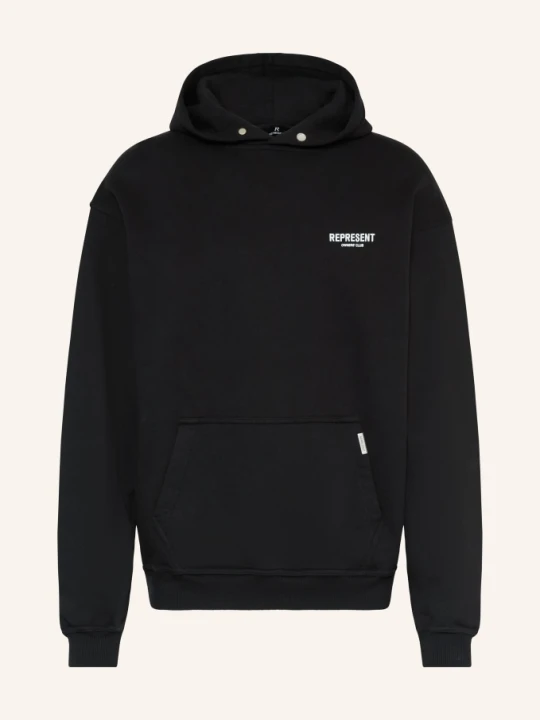 Zdjęcie produktu Represent Bluza Z Kapturem Oversize Represent Owners' Club schwarz