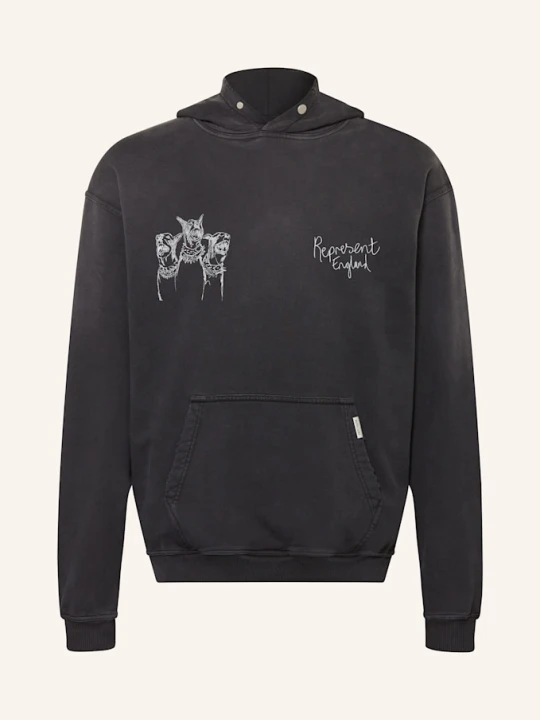Zdjęcie produktu Represent Bluza Z Kapturem Oversize schwarz CZARNY