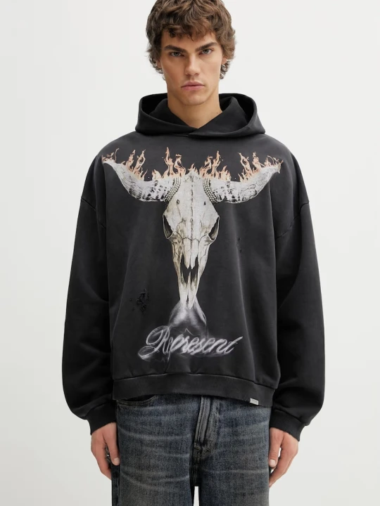 Zdjęcie produktu Represent Bluza z kapturem bawełniana męska