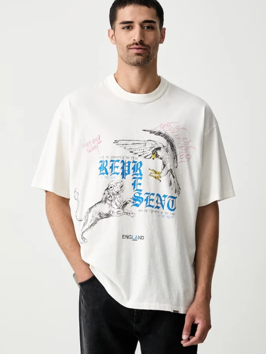 Zdjęcie produktu Represent T-shirt męski z bawełną