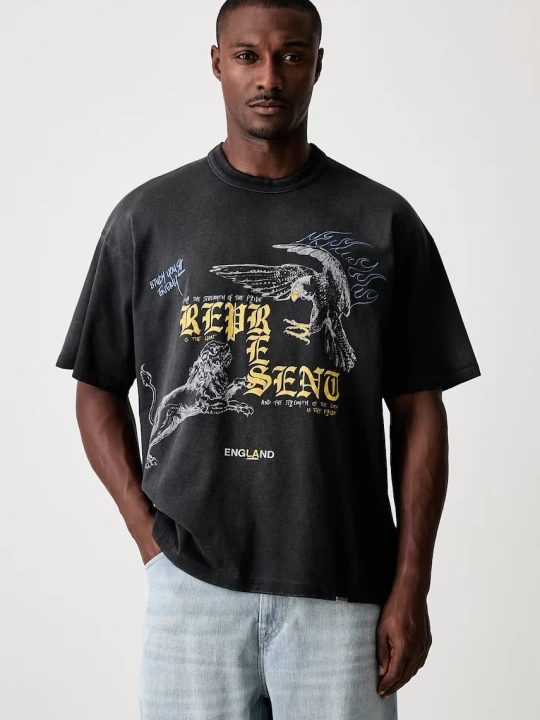Zdjęcie produktu Represent T-shirt z bawełną męski