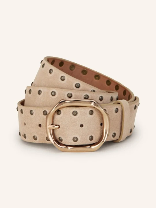 Zdjęcie produktu Reptile's House Kurtka Skórzana Cathy Z Ćwiekami beige JASNOBRĄZOWY