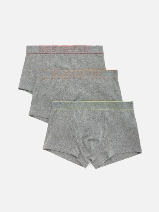 Zdjęcie produktu Reserved - 3 pack bokserek Classic - ciemnoszary
