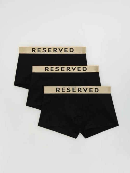 Zdjęcie produktu Reserved - 3 pack bokserek Classic - czarny