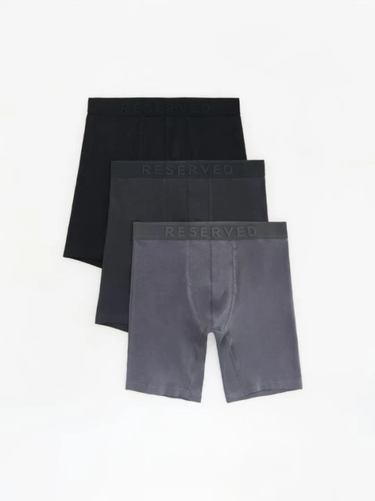 Zdjęcie produktu Reserved - 3 pack bokserek Long - ciemnoszary