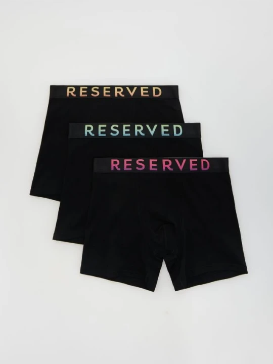 Zdjęcie produktu Reserved - 3 pack bokserek Long - czarny
