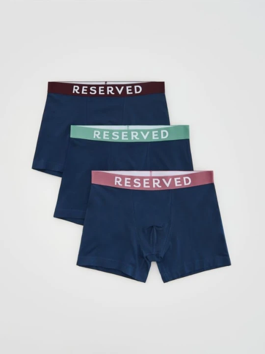 Zdjęcie produktu Reserved - 3 pack bokserek Long - granatowy