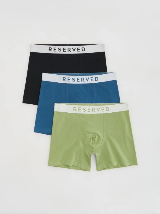 Zdjęcie produktu Reserved - 3 pack bokserek Long - jasnozielony