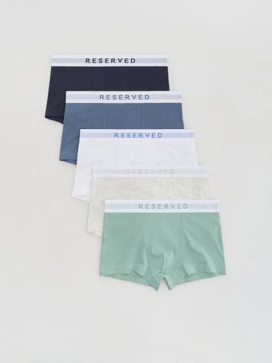 Zdjęcie produktu Reserved - 5 pack bokserek Classic - jasnozielony