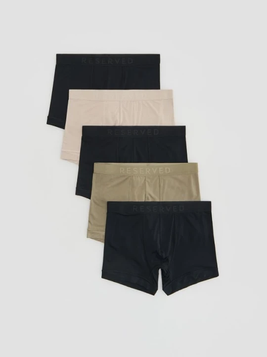 Zdjęcie produktu Reserved - 5 pack bokserek Classic z wiskozy - czarny