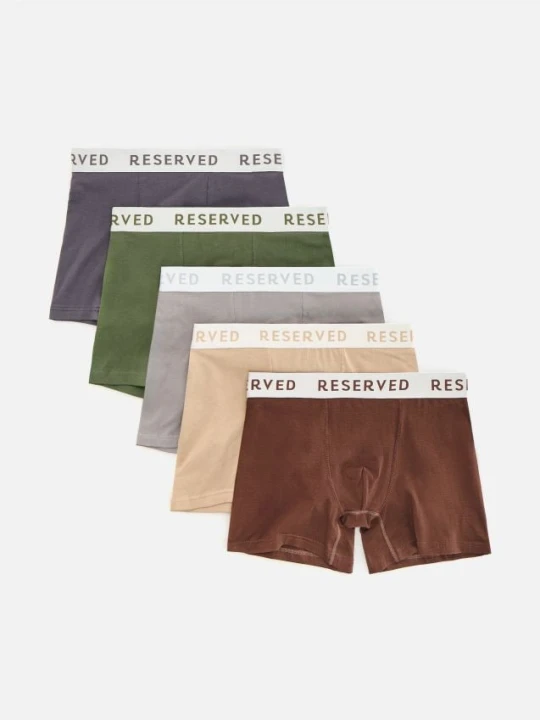 Zdjęcie produktu Reserved - 5 pack bokserek Long - ciemnozielony