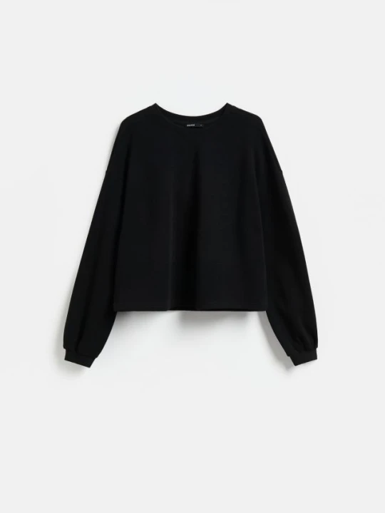 Zdjęcie produktu Reserved - Bluza z bawełną - czarny