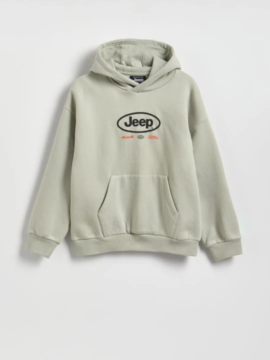 Zdjęcie produktu Reserved - Bawełniana bluza Jeep - jasnoszary