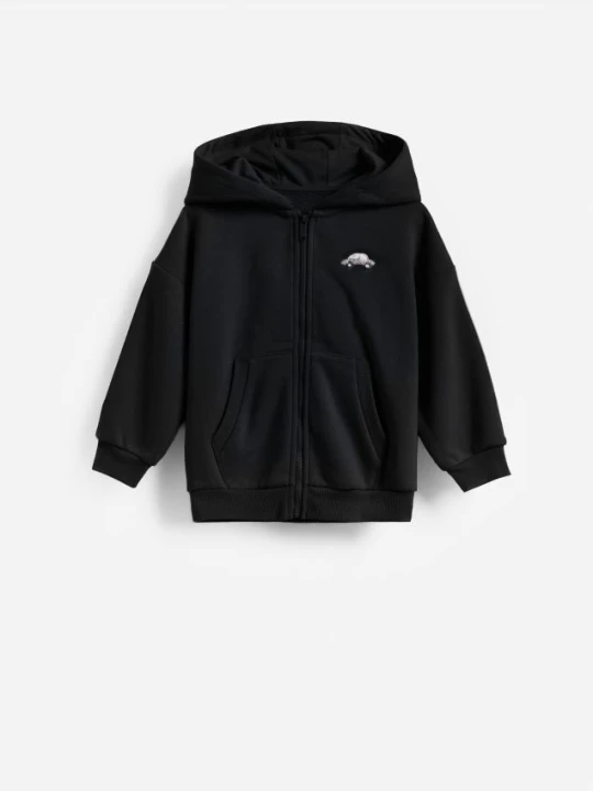 Zdjęcie produktu Reserved - Bawełniana bluza oversize - czarny