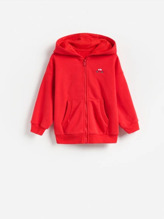 Zdjęcie produktu Reserved - Bawełniana bluza oversize - czerwony