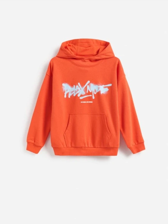 Zdjęcie produktu Reserved - Bawełniana bluza oversize - czerwony