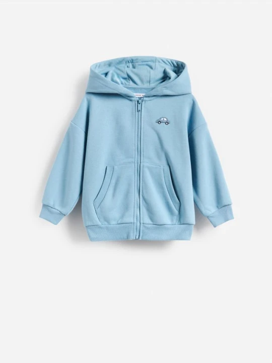 Zdjęcie produktu Reserved - Bawełniana bluza oversize - niebieski