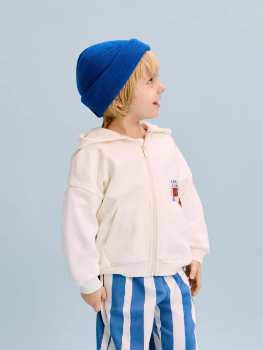 Zdjęcie produktu Reserved - Bawełniana bluza z kapturem - złamana biel