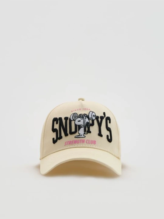 Zdjęcie produktu Reserved - Bawełniana czapka Snoopy - wielobarwny