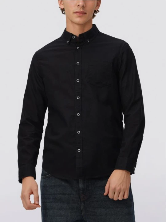 Zdjęcie produktu Reserved - Bawełniana koszula slim fit - czarny