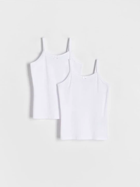 Zdjęcie produktu Reserved - Bawełniana koszulka 2 pack - biały