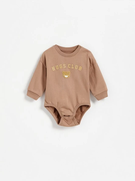 Zdjęcie produktu Reserved - Bawełniane body - brązowy