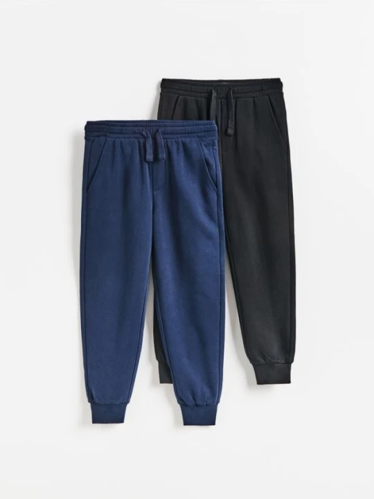 Zdjęcie produktu Reserved - Bawełniane joggery 2 pack - czarny