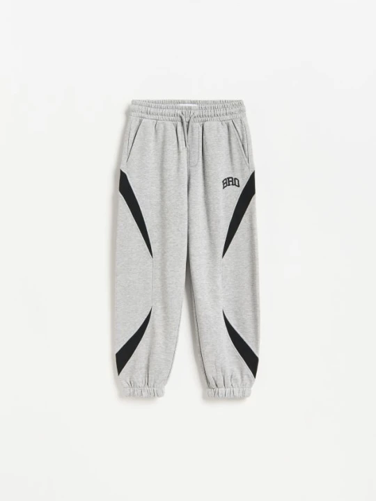 Zdjęcie produktu Reserved - Bawełniane joggery baggy - jasnoszary